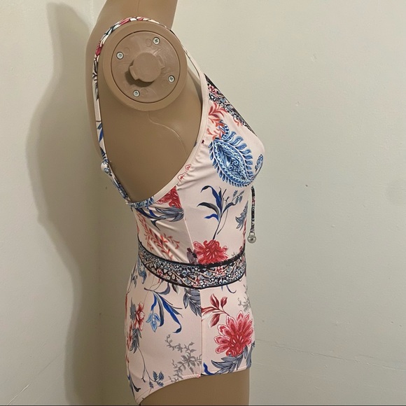 Seafolly NWOT Deep V Plunge One Piece Swimsuit US 6 (Aus 10) Hygienic Liner - Picture 6 of 9